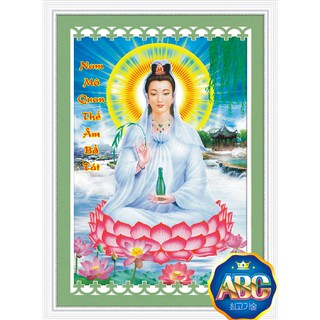 Tranh đính đá ABC quan thế âm bồ tát.