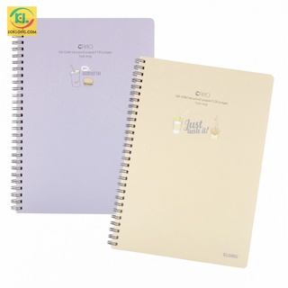 [Mã 155LIFESALE giảm 8% đơn 99k] Vở Klong lò xo kép B5 120 trang caro Ms 575 bìa nhựa [Chọn màu]