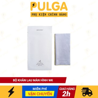 Bộ Khăn Giấy Lau WK Hỗ Trợ Vệ Sinh Màn Hình - Lau Sạch Bụi Cho Kính Cường Lực Điện Thoại/ Kính Mắt/ Ống Kính