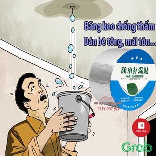Băng dính chống thấm keo dán vết nứt ngăn nước mái tôn bản 5cm sử dụng mái nhà, bê tông rò rỉ tiện lợi GD142