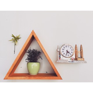Tổng Kệ Tam Giác Gỗ decor nhiều kích thước | Kệ tam giác treo tường gỗ thông nhiều mầu
