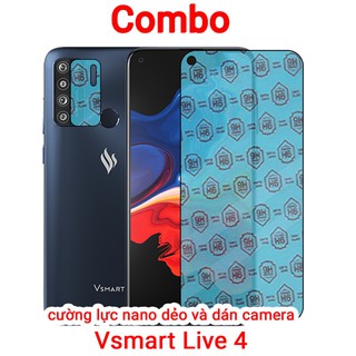 Combo Cường lực Nano Vsmart Live 4 và Dán Camera