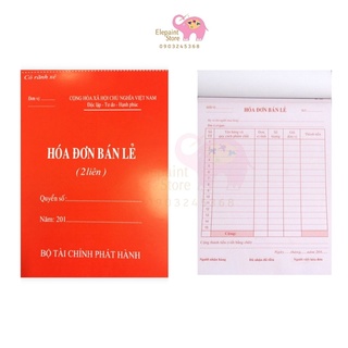 Hóa đơn bán lẻ 2 liên dày đẹp