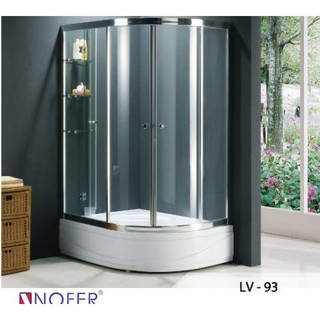 Phòng tắm vách kính NOFER LV- 93A,kính cường lực