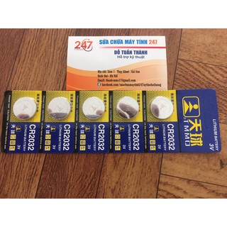 ❤ Vỉ 5 Viên Pin CMOS CR2032 .