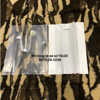 1kg túi đựng phụ kiện màu trắng hoặc trong suốt - size là tờ a5