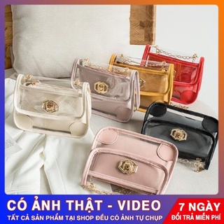 Túi xách trong suốt đeo chéo đeo vai nữ đẹp, chất liệu nhựa cao cấp phù hợp đi chơi, dạo phố, đi làm
