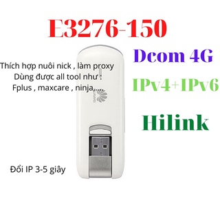 Usb dcom 4G HUAWEI E3276 - Phiên bản 4G cao cấp- tốc độ 112Mbps - dcom đổi được IP- Simstore