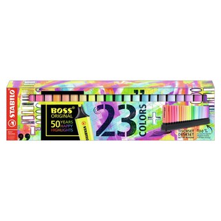 Hộp 23 cây Bút dạ quang STABILO BOSS ORIGINAL (HL7023P)