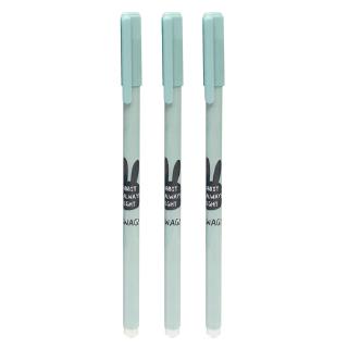 Bộ 3 Viết Lông Kim 1710 Moshi - Màu Xanh - Moshi Moshi