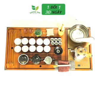 Bàn Trà Điện Thông Minh Nan Gỗ Vượng Tài SƯƠNG MAI Thiết Kế Theo Phong Thủy, Vượng Tài Cho Gia Chủ - SM00075