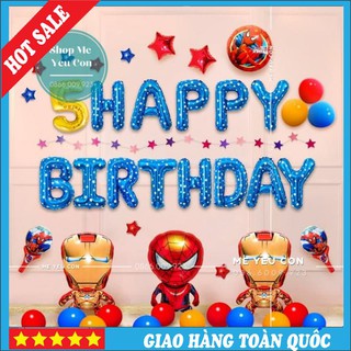 Trang Trí Sinh Nhật Siêu Nhân Người Nhện, Spider Man, Combo Trang Trí Sinh Nhật, Tiệc Thôi Nôi Đầy Tháng Đẹp TẶNG QUÀ