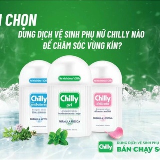 Dung Dịch Vệ Sinh Phụ Nữ CHILLY - Dưỡng Mềm Mại - Sạch Dịu Êm