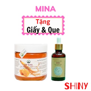 Combo Triệt Lông, Wax Lông Shiny 350gr + Mỡ Trăn Nguyên Chất Shiny