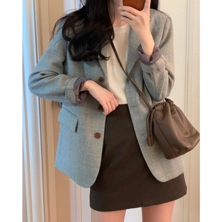 Áo vest xám túi nắp ulzzang 3559