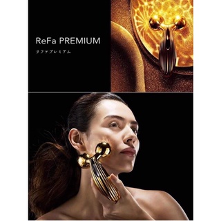 Cây lăn massage mặt và body Refa Premium vàng 24k nhật nội địa