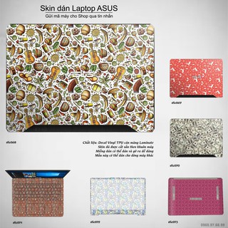 Skin dán Laptop Asus in hình Hoa văn sticker _nhiều mẫu 12 (inbox mã máy cho Shop)