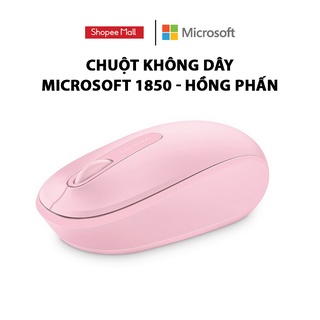 Chuột không dây Microsoft 1850 Hồng phấn