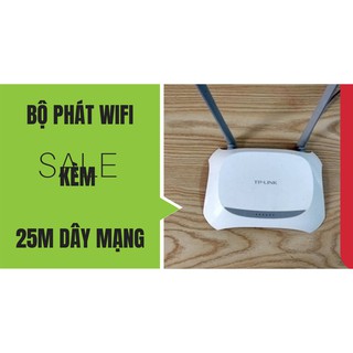 bộ phát wifi tp link 2 râu+ 25m dây mạng