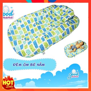 Đệm cho bé sơ sinh nằm ngủ Goodmama, vải mềm mát lạnh, êm ái, nhiều họa tiết hình thú đáng yêu giúp bé ngủ ngon