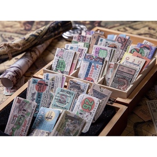 set 400 mẫu ticket tem vé vintage cổ điển trang trí sổ bullet journal winzige