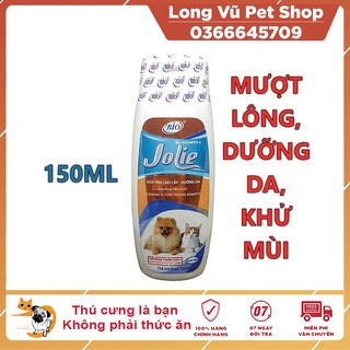 Sữa Tắm BIO JOLIE Dưỡng Lông Khử Mùi Hôi Cho Chó Mèo 150ML