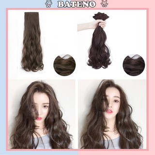 Tóc giả kẹp phím Bateno tạo kiểu bồng bềnh xoăn sống nữ tính TG16