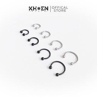 (1 Chiếc) Khuyên tai Chữ U hạt bi vị trí tai, mũi septum - Khoen Store