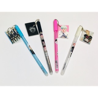 Combo 4 bút BTS móc tag sổ có đầu tẩy xoá