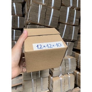 10 HỘP GIẤY CARTON ĐÓNG HÀNG 12x12x10 đựng mỹ phẩm-Thùng giấy giá rẻ-Thùng giấy có sẵn-Sỉ lẻ thùng-Xưởng thùng giấy