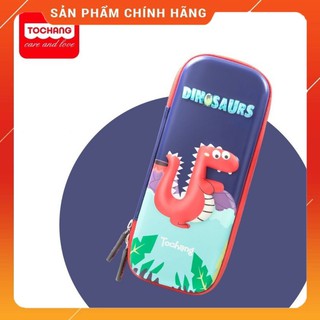 Hộp Bút Tochang Chính Hãng Họa Tiết In Nổi 3D Sinh Động, Siêu Nhẹ, Chống Thấm Nước Cho Bé Tiểu Học Khủng Long