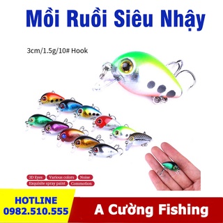 MỒI RUỒI CÂU CÁ - Mồi giả chuyên bắt cá rô phi, rô ta, chuối, lóc, sộp, thiểu, ngão, chim
