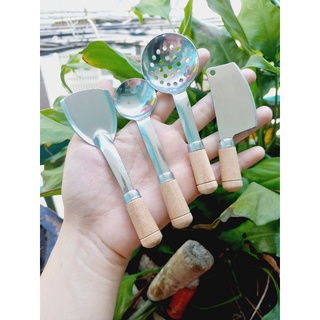 Muỗng - Xẻng Không Gỉ Loại Lớn Dùng Cho Mô HÌnh Nấu Ăn Miniature