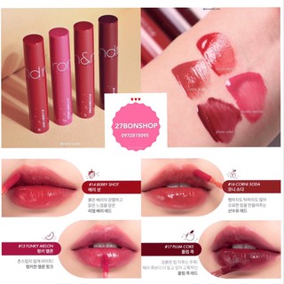 (Màu 14,15,16,17) Son Kem Romand Juicy Lasting Tint Ver 2 Sparkling Juicy