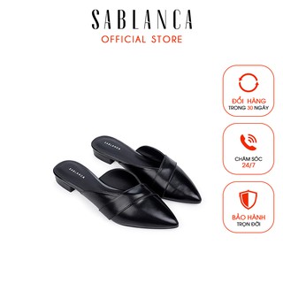 Dép Mules bệt Sablanca dáng mũi nhọn 5050DX0042