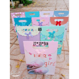 Túi quà có nắp size 21x19x9