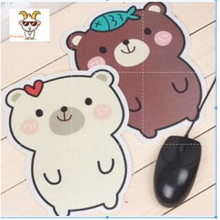 Bàn di chuột hình gấu dễ thương 17*22CM