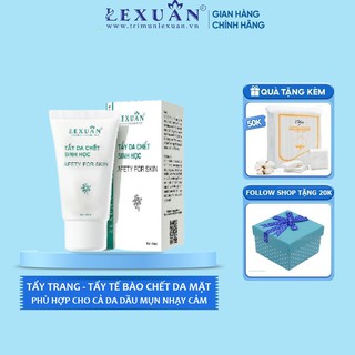 Kem tẩy da chết sinh học Lê Xuân natural cosmetic - giảm nhờn giảm mụn căng mịn cân bằng PH
