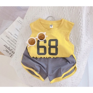 Bộ 3 lỗ bé trai bé gái 8-18kg chất cotton tàu loại 1_Quần áo trẻ em