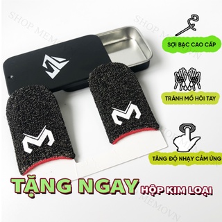 Bao tay chơi game ff Memo Shezi sợi bạc cao cấp 2 ngón chống mồ hôi tay tăng độ nhạy cảm ứng - MemoVN