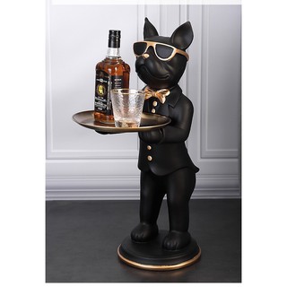 Kệ để đồ Bull Dog ☘𝑭𝑹𝑬𝑬 𝑺𝑯𝑰𝑷☘ Kệ, khay để đồ hình Bull Dog bồi bàn, Decor trang trí phòng khách