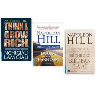Sách - Combo Nghĩ giàu làm giàu + Đường đến thành công + Để thế giới biết bạn là ai - FirstNews