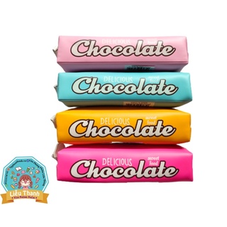 [Hộp bút] Ví bút vải Chocolate BD- tiện dụng