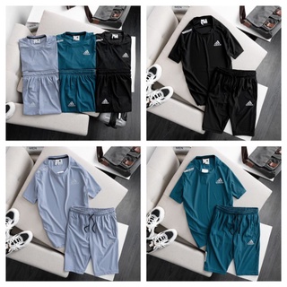Bộ thể thao Adidás nam bộ đùi hè thu nam hàng cotton thun xịn FULL TAG