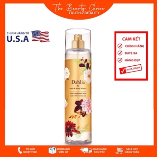 Xịt thơm toàn thân Bath &amp; Body Works - DAHLIA (236mL)