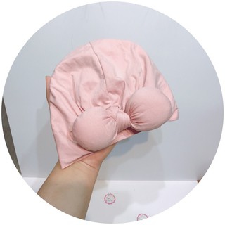 nón turban phối nơ phồng bé gái( 5-10kg)