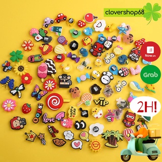 Set 10 Jitbbitz Dễ Thương Gắn Dép Crocs/ Dép Cá Sấu Nam Nữ    Clovershop68