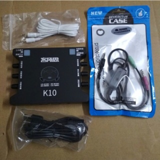 [Mã ELHACE giảm 4% đơn 300K] Combo xox soundcard k10 và dây livestream ma2