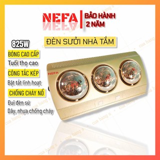 [Mã ELHA22 giảm 5% đơn 300K] Đèn sưởi nhà tắm 3 bóng NEFA 2021 công suất lớn - BH 2 năm