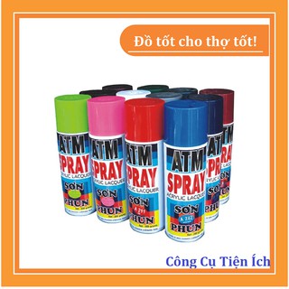 sơn xịt ATM ĐỦ MÀU, MÀU NÀO CHƯA CÓ INBOX CHO SHOP NHÉ bán lẻ giá sỉ luôn! - Công cụ tiện ích